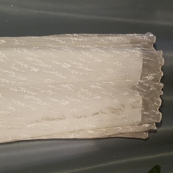 NWT VINTAGE Nicole Miller Size 2 Off White Long Dress - Picture 3 of 10